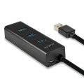 AXAGON HUE-S2BP Hub 4-portowy USB 3.2 Gen 1 charging hub 1.2m   kabel, AC adapter