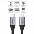 Unitek Kabel USB-C - USB-C PD, 10Gbps, 4K60Hz, 1m, M/M; C14082ABK