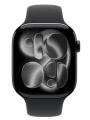 Apple Watch Series 11 GPS + Cellular, koperta 42 mm z tytanu w kolorze naturalnym, pasek sportowy w kolorze górskiej szarości - rozmiar S/M