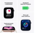 Apple Watch Series 11 GPS + Cellular, koperta 42 mm z tytanu w kolorze naturalnym, pasek sportowy w kolorze górskiej szarości - rozmiar S/M
