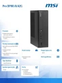 MSI Komputer PRO DP80 AI A2G-083XEU nOS/Intel Core Ultra 5 225/16GB/512GB/Czarny