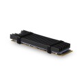 AXAGON CLR-M2L6 Chłodnica aluminiowa pasywna do dysku M.2 SSD, ALU korpus silikonowe podkładki termiczne, wysokość 6mm