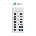 LogiLink Hub 7xUSB-A/C z przełącznikiem on/off