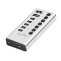 LogiLink Hub 7xUSB-A/C z przełącznikiem on/off