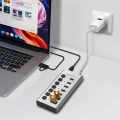 LogiLink Hub 7xUSB-A/C z przełącznikiem on/off