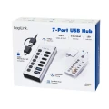 LogiLink Hub 7xUSB-A/C z przełącznikiem on/off