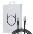 AUKEY CB-CD6 nylonowy kabel Quick Charge USB C - USB C | 2m | 3A | 60W PD | 20V
