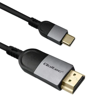 Qoltec Kabel Adapter USB-C na HDMI high speed 4K | 60Hz | 32AWG | 2m
