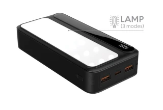 Rebeltec Powerbank P20 LCDPD LAMP 20 000mAh, zintegrowana lampa LED z funkcją latarki