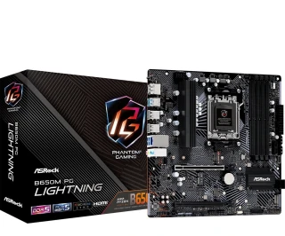 ASRock Płyta główna B650M PG LIGHTNING AM5 4DDR5 HDMI/DP mATX