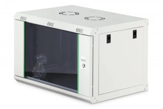 Digitus Szafa sieciowa wisząca Dynamic 19" 7U rack 385x600x450mm, drzwi szyba, szara, niezłożona, 60kg