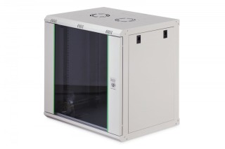 Digitus Szafa sieciowa wisząca Dynamic 19" 12U rack 607x600x450mm, drzwi szyba, szara, niezłożona, 60kg