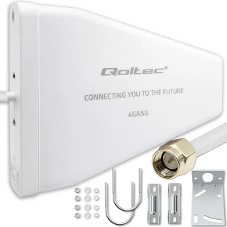 Qoltec Antena 4G 5G LTE | 9dBi | kierunkowa | zewnętrzna | N female |   wodoodporna | 3m