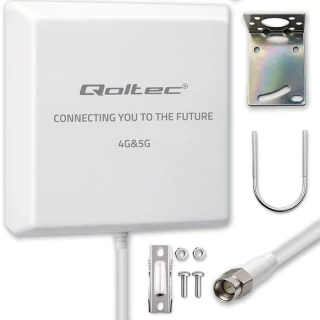 Qoltec Antena 4G 5G LTE | 9dBi | kierunkowa | zewnętrzna | SMA |        wodoodporna | 3m