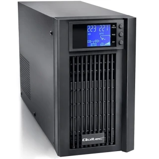 Qoltec Zasilacz awaryjny UPS Pure Sine Wave | 3kVA | 2400W | AVR | LCD |Czysty Sinus