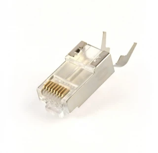 Gembird Wtyk modułowy przelotowy ekranowany CAT7 15u złocony CAT7 15u złocony, 50 szt. w opakowaniu