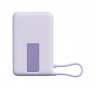 XIAOMI PowerBank Magnetic 10000 z podstawką fioletowy