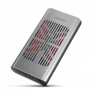 AXAGON EEM2-20GD Obudowa zewnętrzna aluminiowa USB-C 3.2 Gen2x2, Dual NVMe M.2 SSD 20gbps, Clone Master