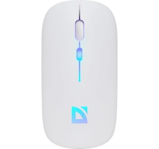 Defender Mysz bezprzewodowa silent click TOUCH MM-997 akumulator 800/1200/1600 DPI biała