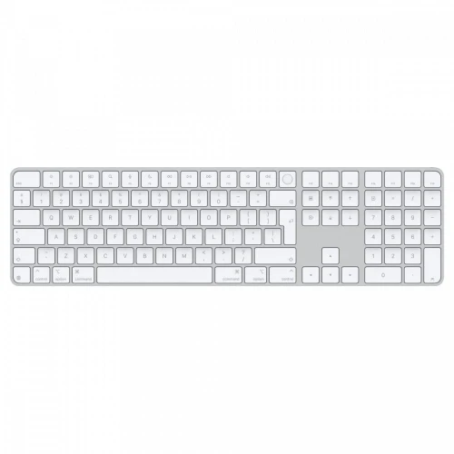 Apple Klawiatura Magic Keyboard z Touch ID i polem numerycznym dla modeli Maca z czipem Apple - angielski (międzynarodowy) - białe klawisze