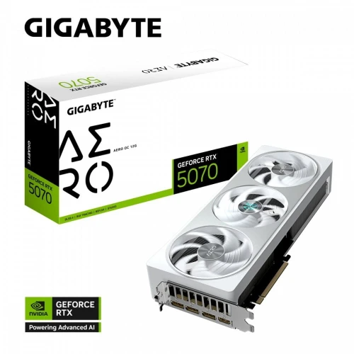 Gigabyte Karta graficzna RTX 5070 AERO OC 12GB GDDR7 192bit HDMI/DP