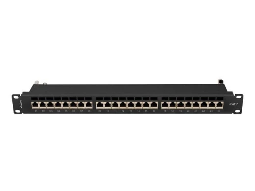Lanberg Patchpanel 24 port 1U KAT7 EK. PPS7-1024-B Czarny