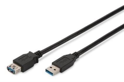 Digitus Kabel przedłużający USB 3.1 Gen.1 SuperSpeed 5Gbps Typ USB A/USB A M/Ż 3m Czarny